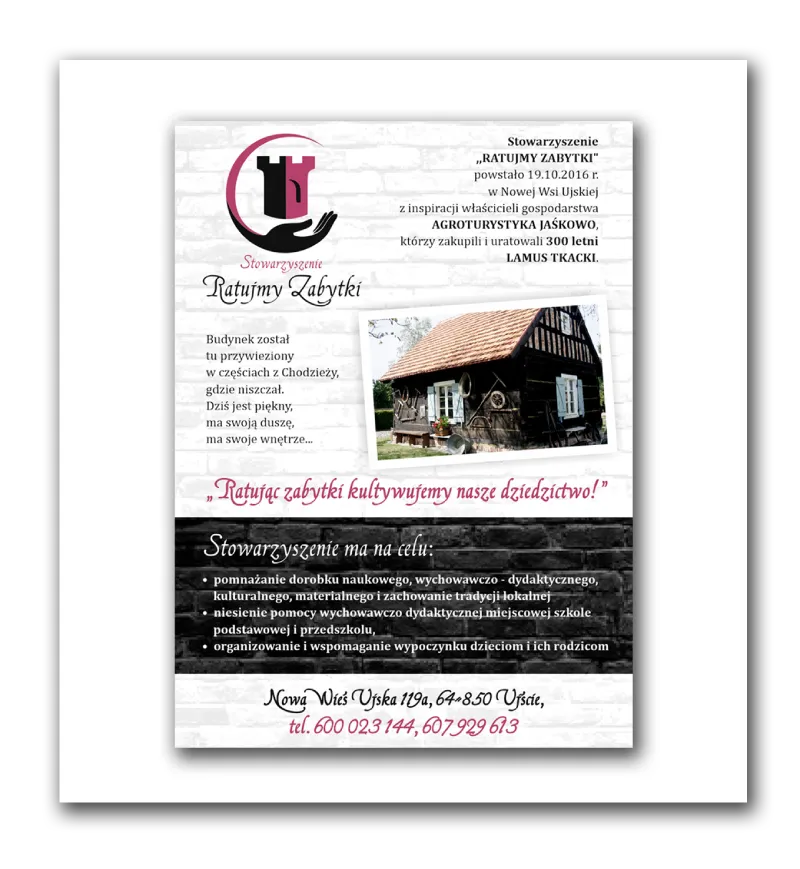 RATUJMY ZABYTKI - ulotka reklamowa