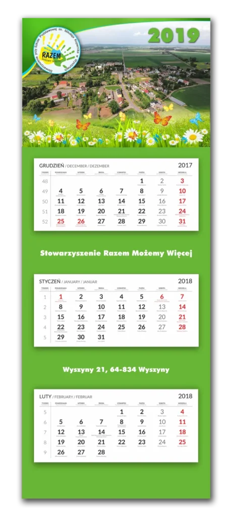 Razem możemy więcej - kalendarz